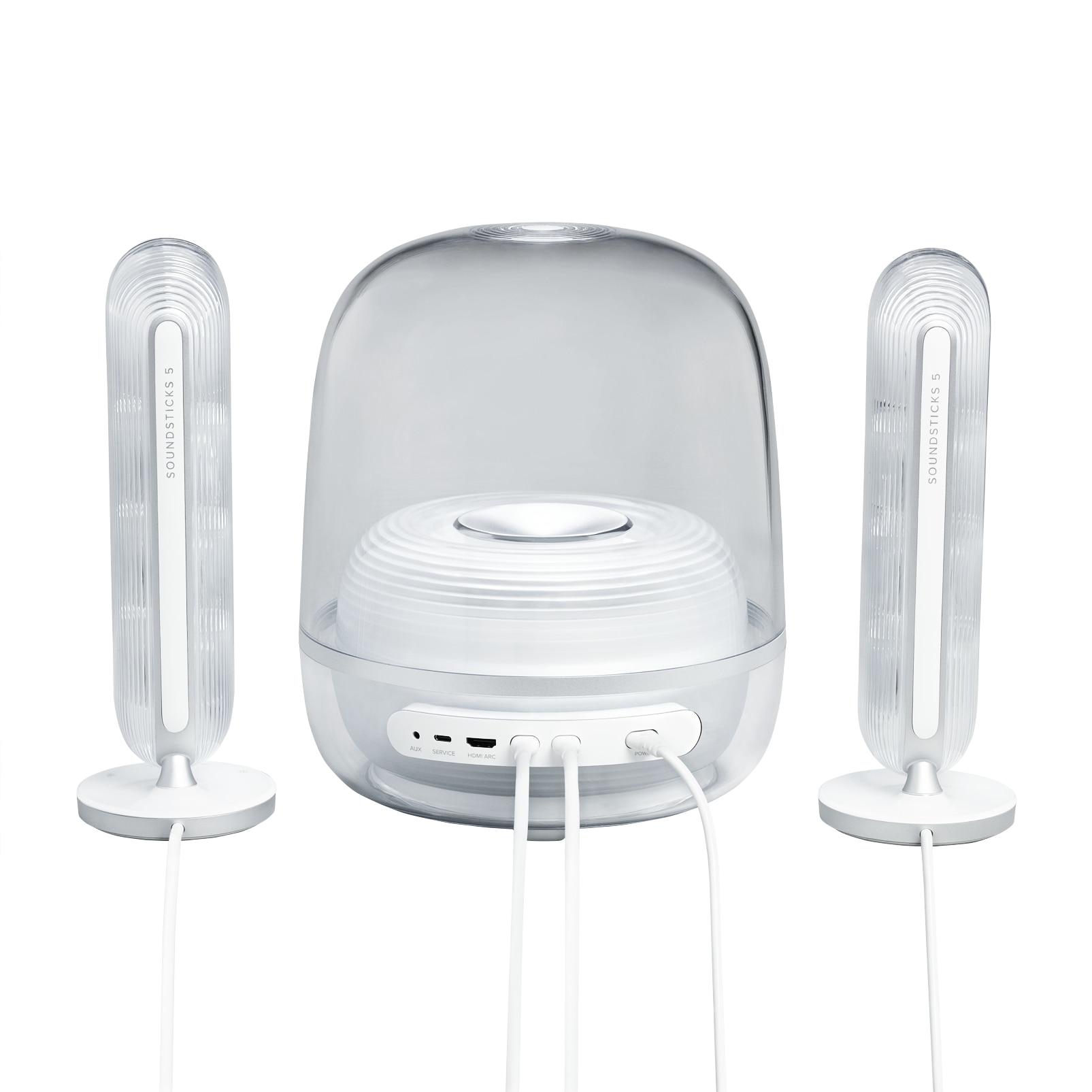 Sistem audio 2.1 Harman Kardon Soundsticks 5 Wi-Fi, 190 W, Lumina