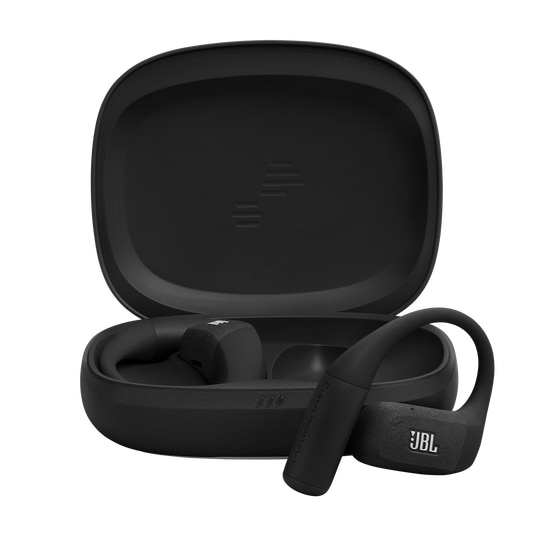 Casti sport open-ear JBL Endurance Zone, True Wireless, IP68, 4 microfoane, Redare pana la 32 h, Negru-Argintiu