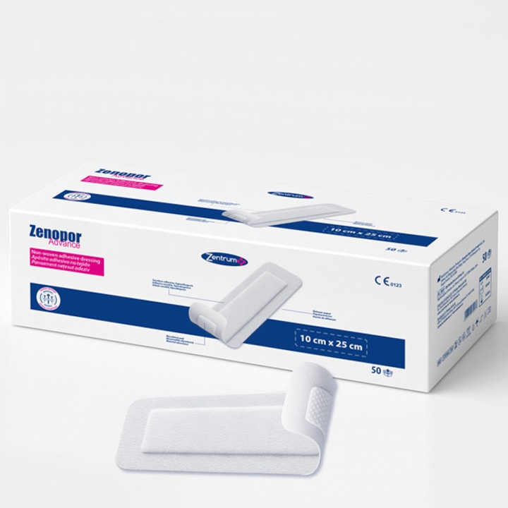 Steril öntapadó posztoperatív kötszerek 10 x 25 cm, doboz 50 db