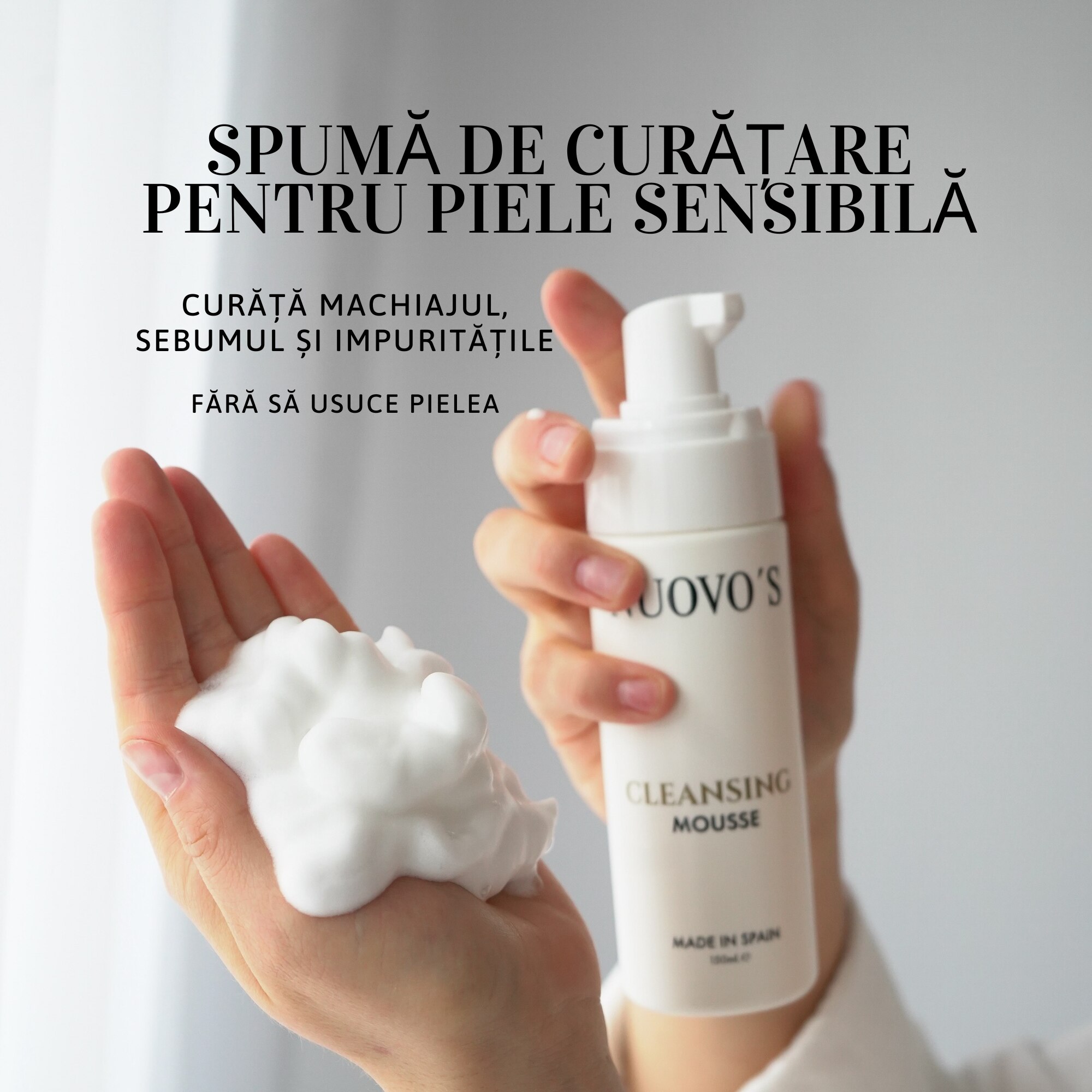 Spuma Curatare Fata NUOVO’S Cleansing Mousse, Demachiant Facial Tip ...