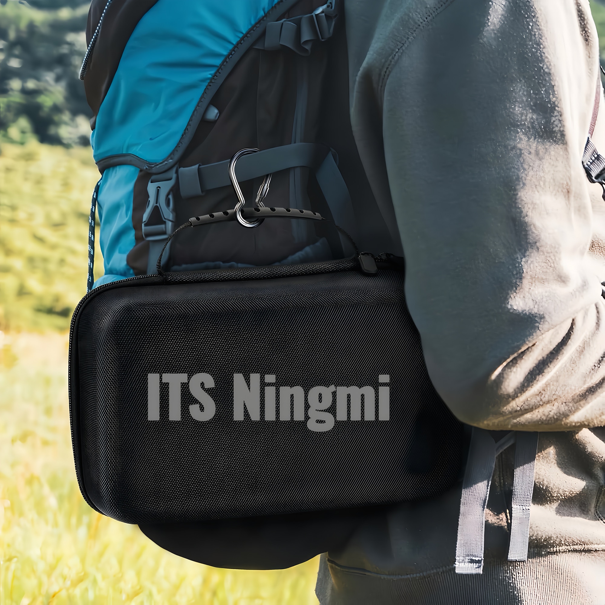 Espressor portabil electric 3 in 1, 20 bar, compatibil Nespresso & cafea macinata, USB / auto / priza, cu suport pliabil si geanta, pentru calatorii, camping, birou, negru