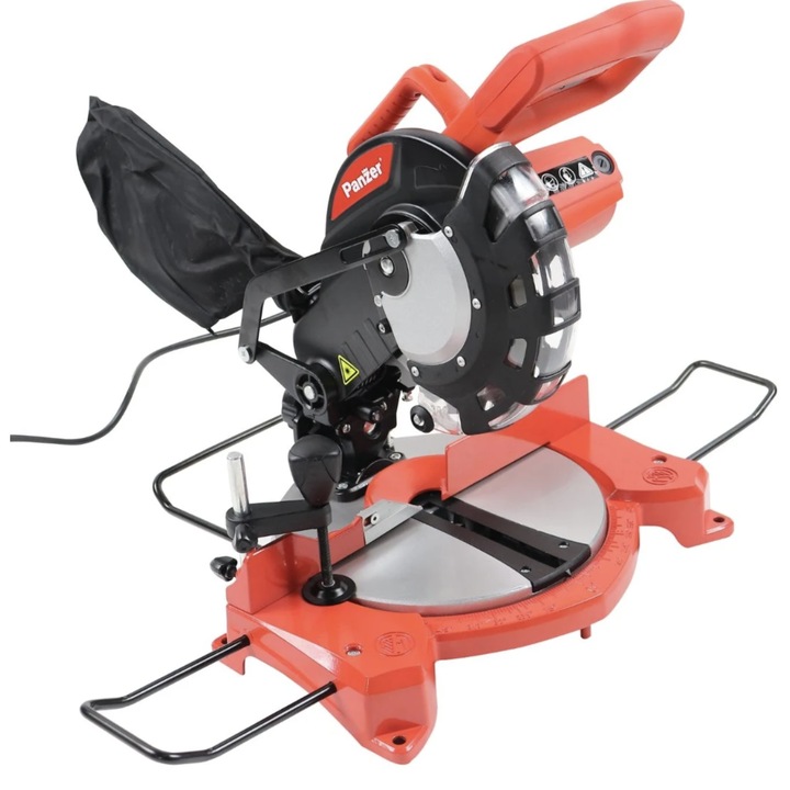 Fierastrau circular stationar, pentru lemn si aluminiu, Panzer, 1200 W, 5000 rpm, diametru lama 210mm, 230V