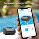 WYBOT C1PRO Robotporszívó, medencetakarító falhoz és padlóhoz, APP Wash Wall Waterline Max 150㎡ Vezeték nélküli robotisztító