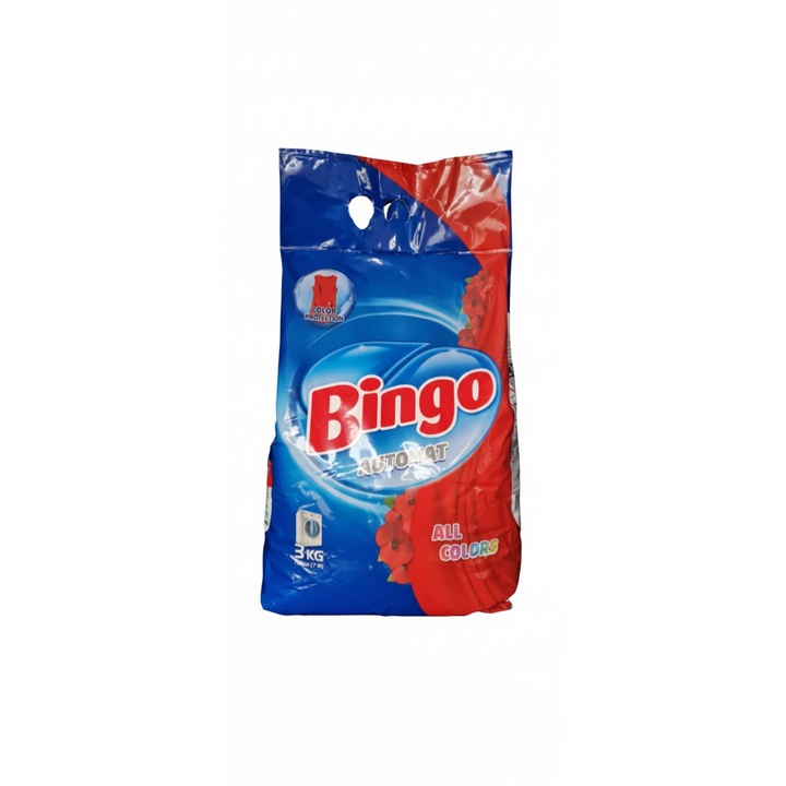 Detergent automat pudră Bingo, 3kg, rufe colorate, 30 spălări