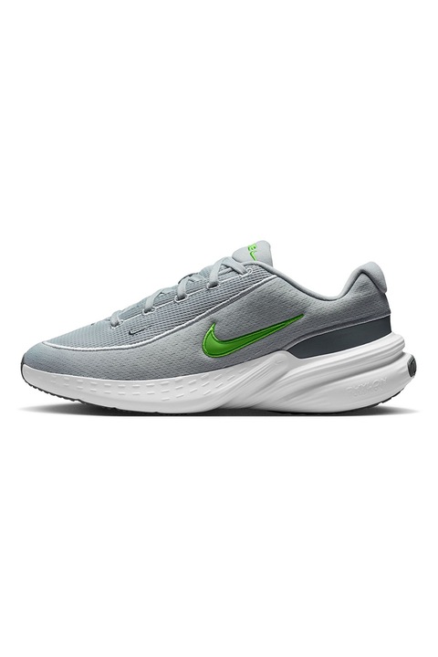Nike, Pantofi sport Uplift din plasa cu broderie logo, Verde/Gri deschis