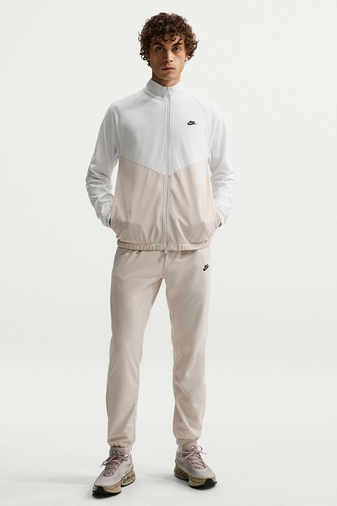 Nike, Trening cu logo, Alb fildes/Alb optic/Crem