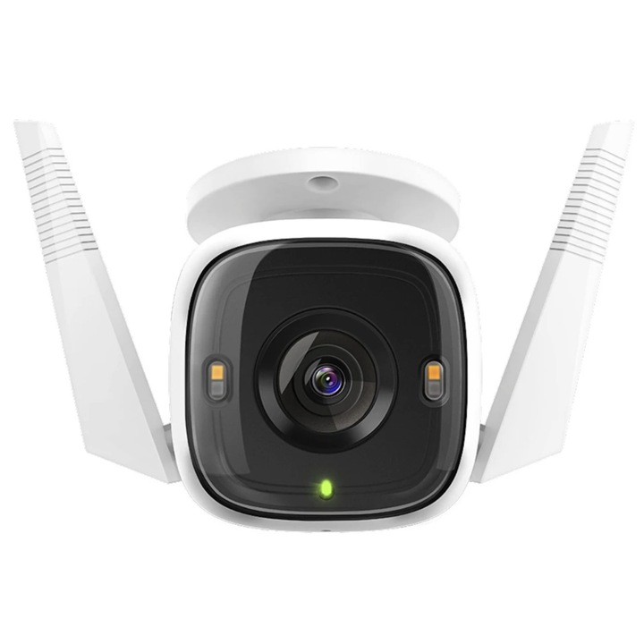 Смарт камера за наблюдение, интелигентна, 4MP, 2k QHD, Wi-Fi, слот за micro SD, микрофон, високоговорител, нощно виждане, IP66, външна, 256GB, Wi-Fi (2.4 GHz), Ethernet порт, приложение за управление