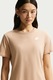 Nike, Tricou cu decolteu la baza gatului Sportswear Club Essentials, Maro deschis, L