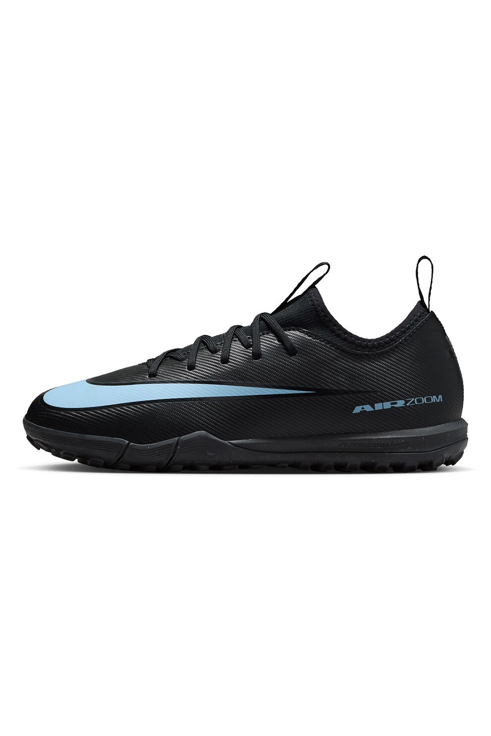 Nike, Pantofi Jr. Mercurial Vapor 16 cu branturi cu amortizare, pentru fotbal, Negru, Albastru glaciar, 38 EU