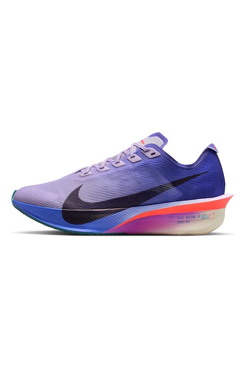 Nike, Pantofi Vaporfly din plasa cu logo, pentru alergare, Lila