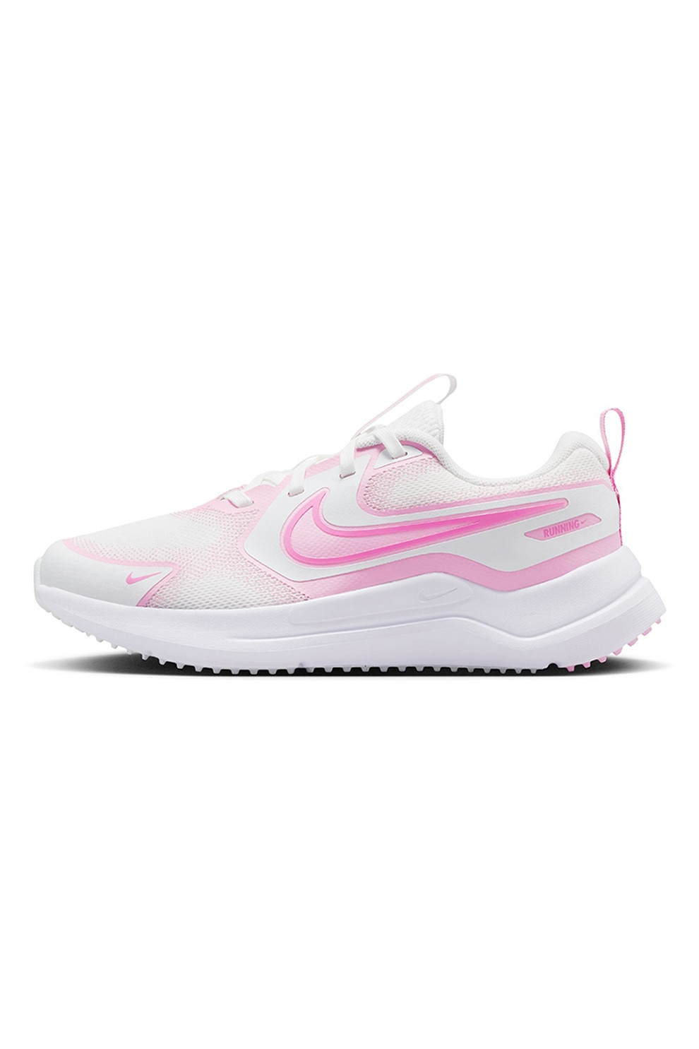 Nike, Pantofi Cosmic pentru alergare, Roz, Alb optic, 37.5 EU