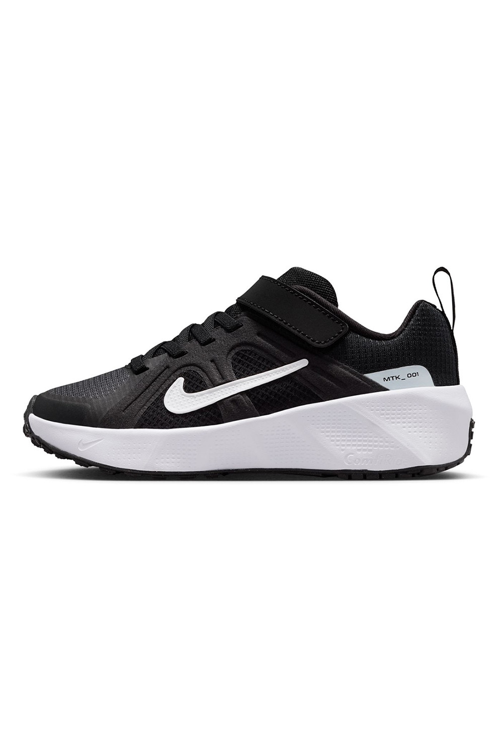 Nike, Pantofi sport low-cut Metro Tek cu segment cu inchidere velcro, Negru, Gri inchis, 35 EU