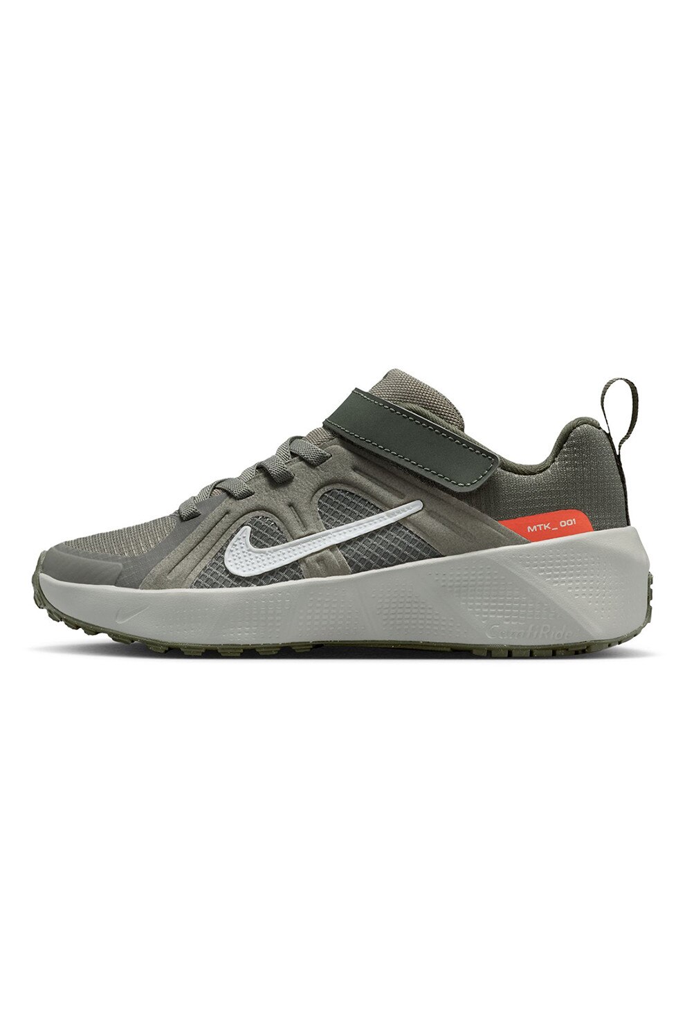 Nike, Pantofi sport low-cut Metro Tek cu segment cu inchidere velcro, Portocaliu, Gri, 29.5 EU