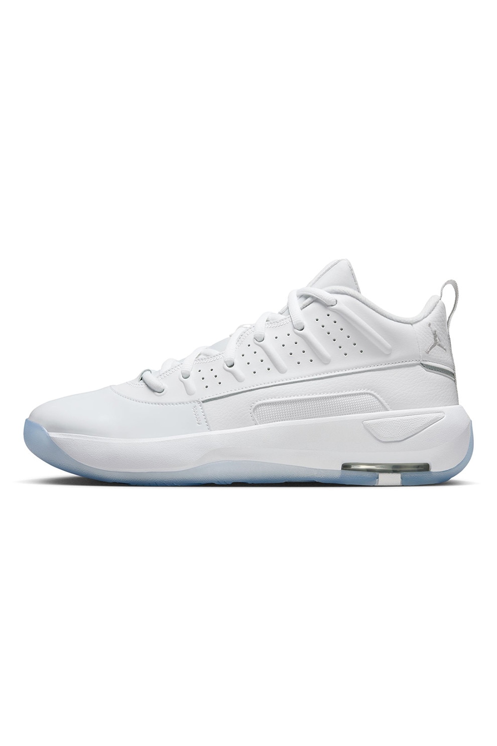 Nike, Pantofi mid-cut Jordan Max Aura 7 pentru baschet, Alb optic, 10