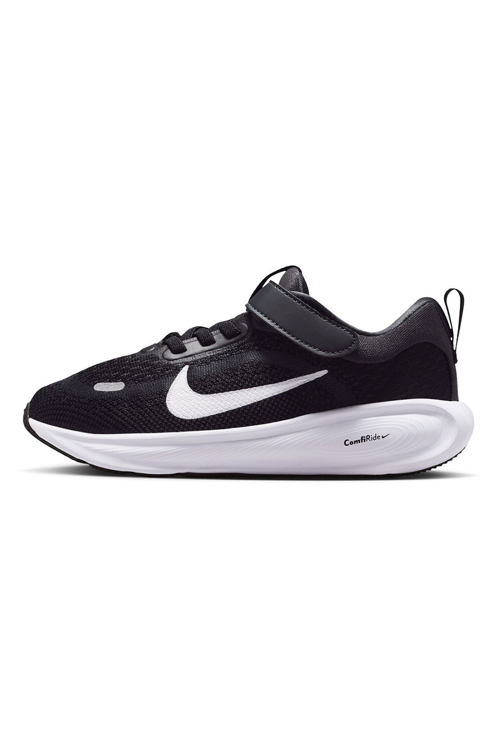 Nike, Pantofi Stellar Ride cu inchidere velcro pentru alergare, Negru, Gri, 32 EU