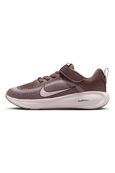 Nike, Pantofi Stellar Ride cu inchidere velcro pentru alergare, Violet prafuit