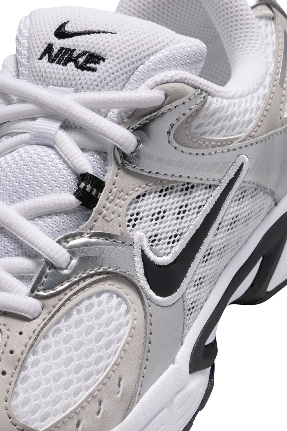 Nike, Pantofi sport V5 RNR din plasa, Gri, Alb optic, 38 EU - eMAG.ro
