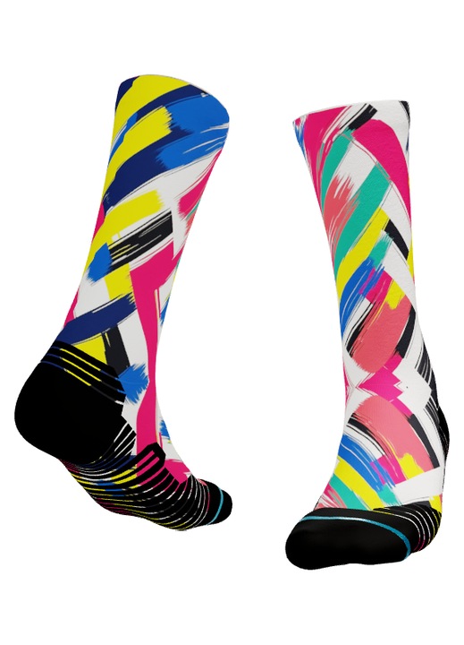 Sosete Colorful Abstract 49 38-43 EU