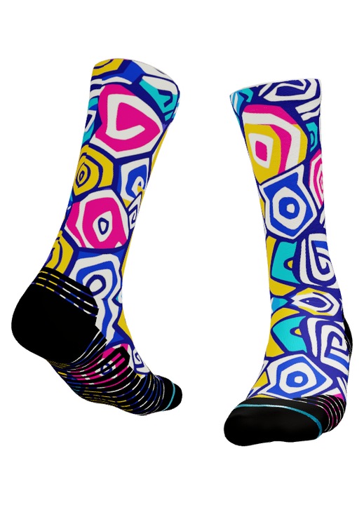 Sosete Colorful Abstract 32 38-43 EU