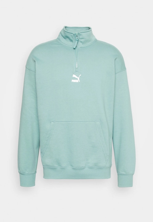 Hanorac barbati PUMA Classics Half-Zip verde menta M