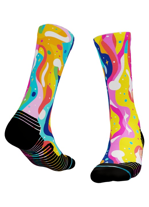 Sosete Colorful Abstract 221 38-43 EU