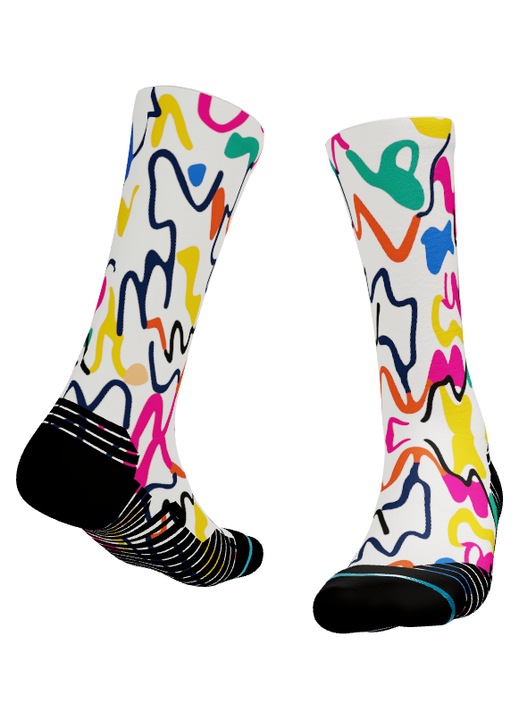 Sosete Colorful Abstract 245 38-43 EU