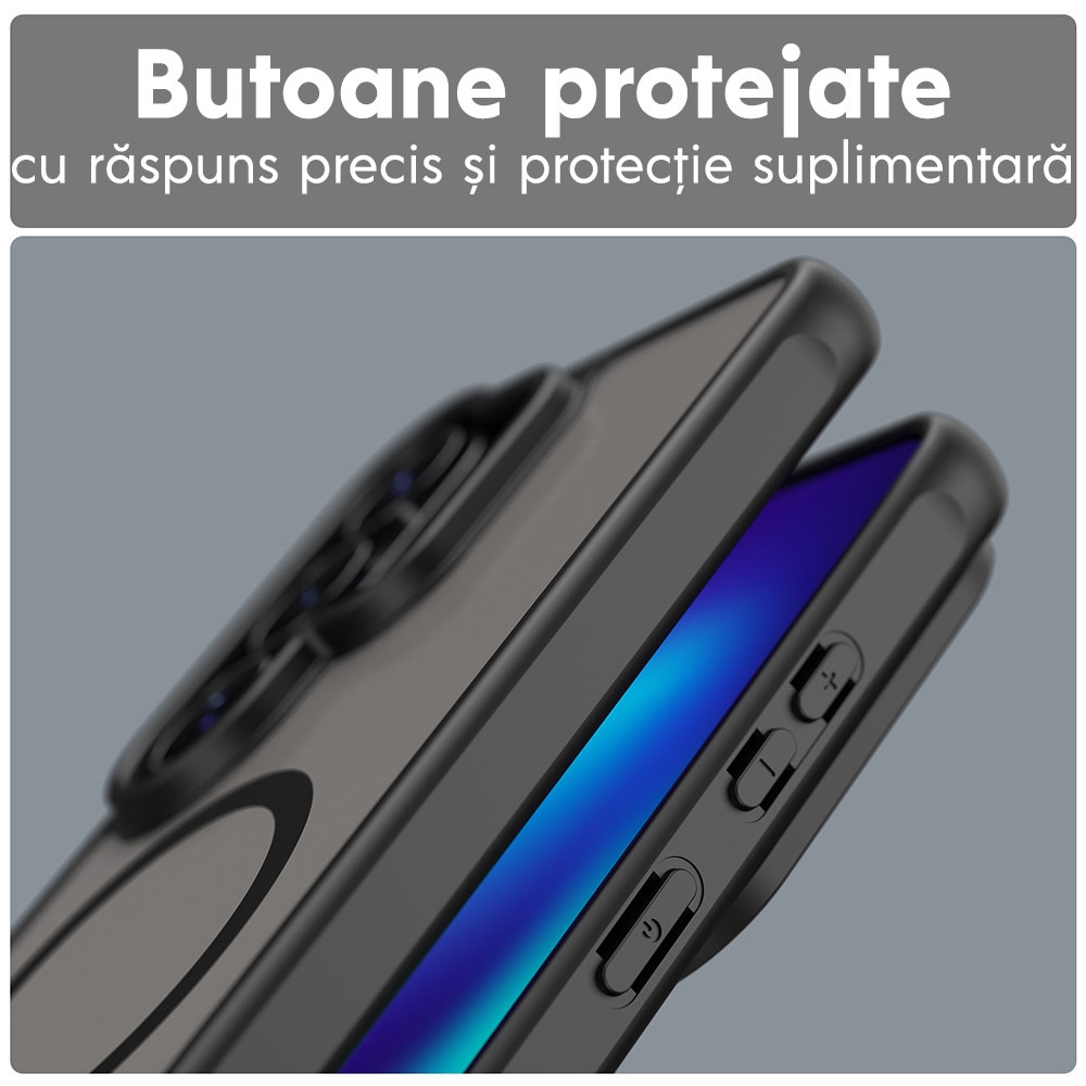Husa pentru Samsung Galaxy S26 Ultra Daden® HaloFrost II, MagSafe, Antisoc, Incarcare wireless, Calitate Premium, Negru