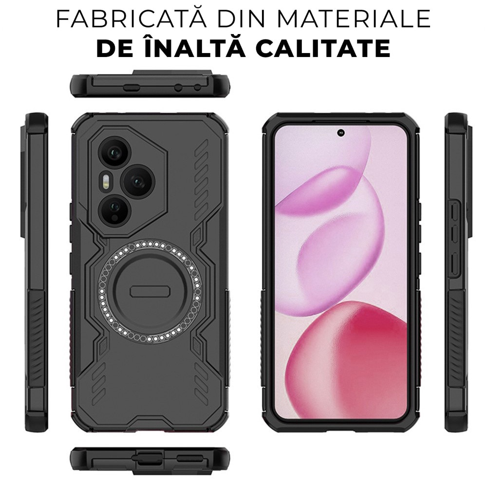 Husa pentru Honor 400 Pro ArmorMag, Magsafe, Antisoc, Calitate Premium, Protectie Superioara, DaDen, Verde