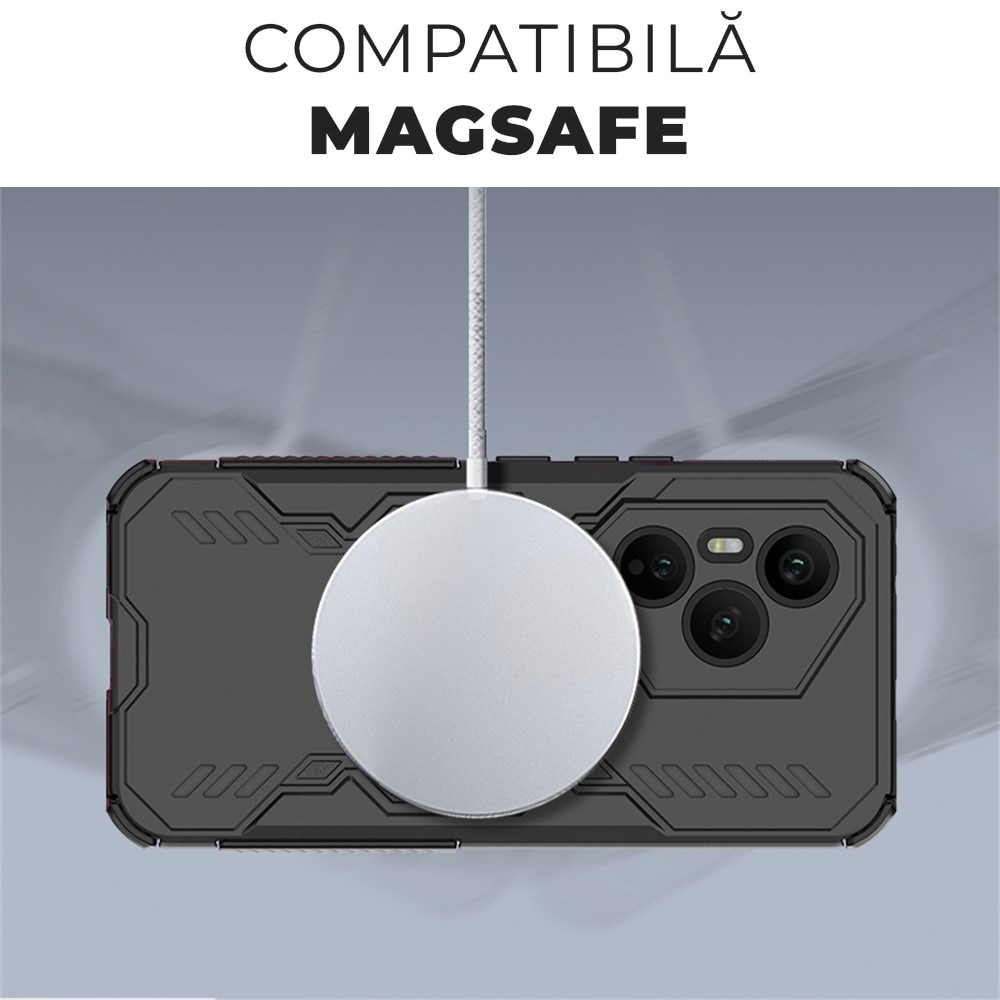 Husa pentru Honor 400 Pro ArmorMag, Magsafe, Antisoc, Calitate Premium, Protectie Superioara, DaDen, Verde