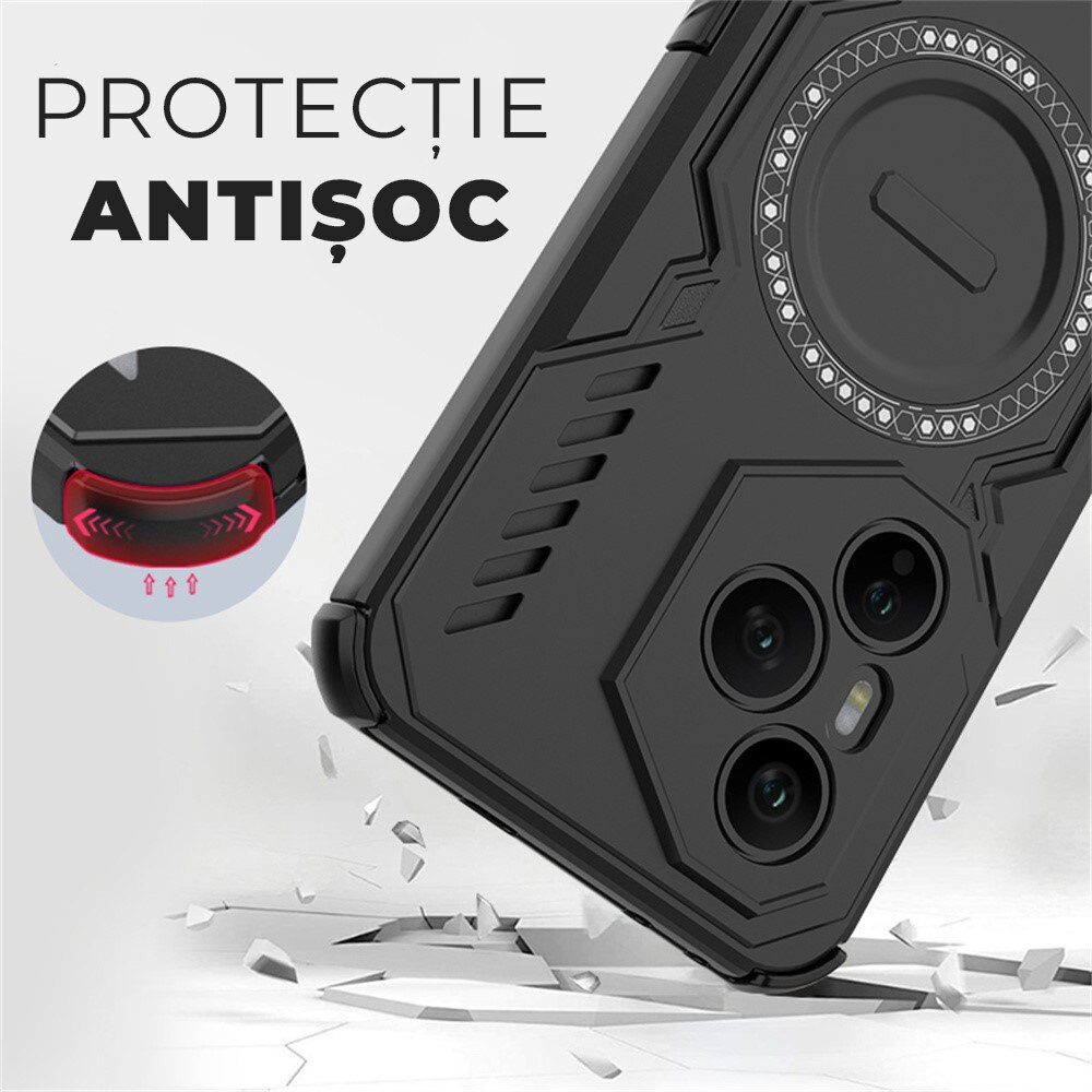 Husa pentru Honor 400 Pro ArmorMag, Magsafe, Antisoc, Calitate Premium, Protectie Superioara, DaDen, Verde