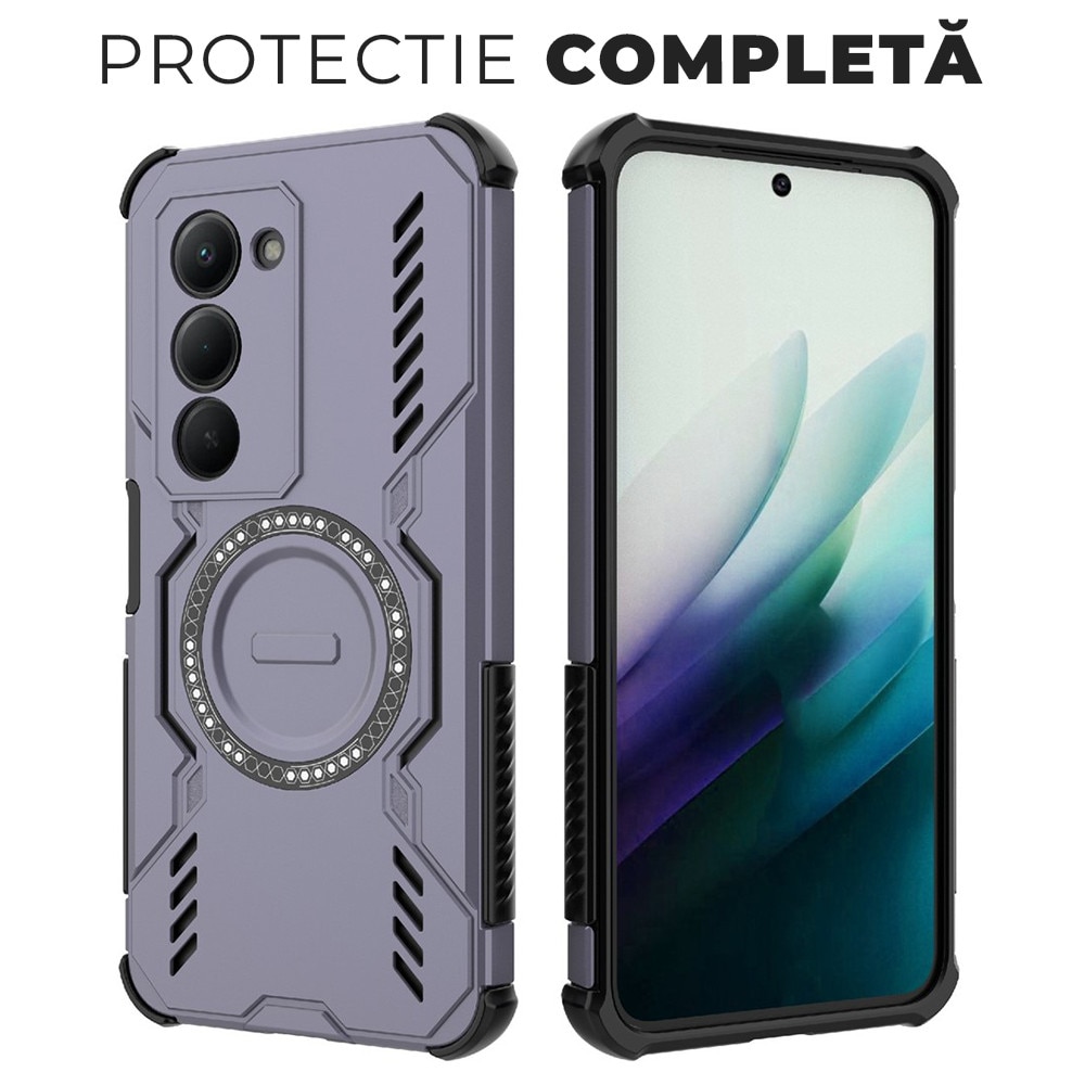 Husa pentru Xiaomi Redmi 15 4G / Redmi 15 5G DaDen® ArmorMag, Magsafe, Antisoc, Calitate Premium, Protectie Superioara, Mov