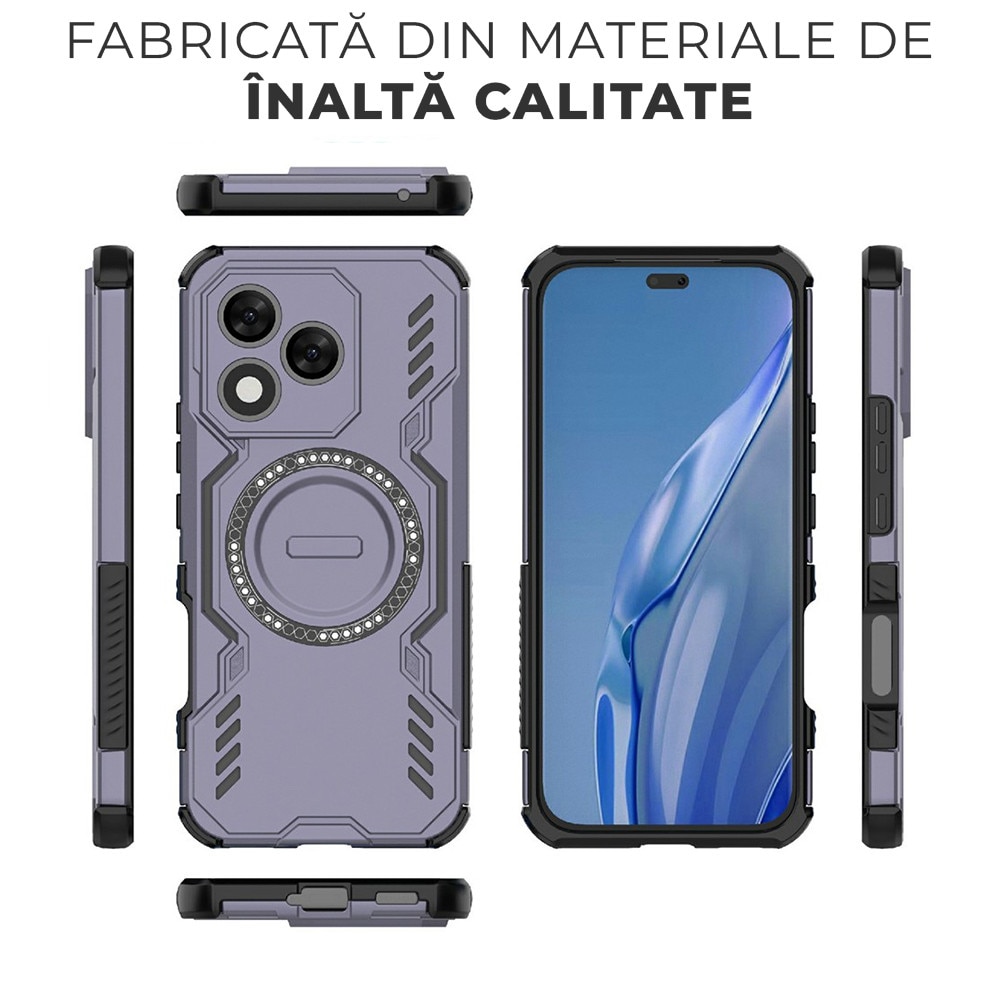 Husa pentru Honor 400 Lite ArmorMag, Magsafe, Antisoc, Calitate Premium, Protectie Superioara, DaDen, Mov