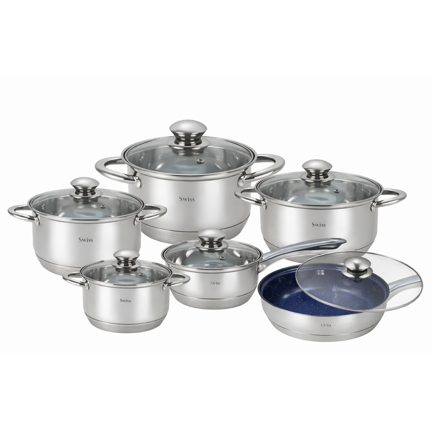 MOTHER１＋２ ＆ ３ ２本セット Set oale inox Swiss Zurich 12 piese Extra Jumbo - eMAG.ro