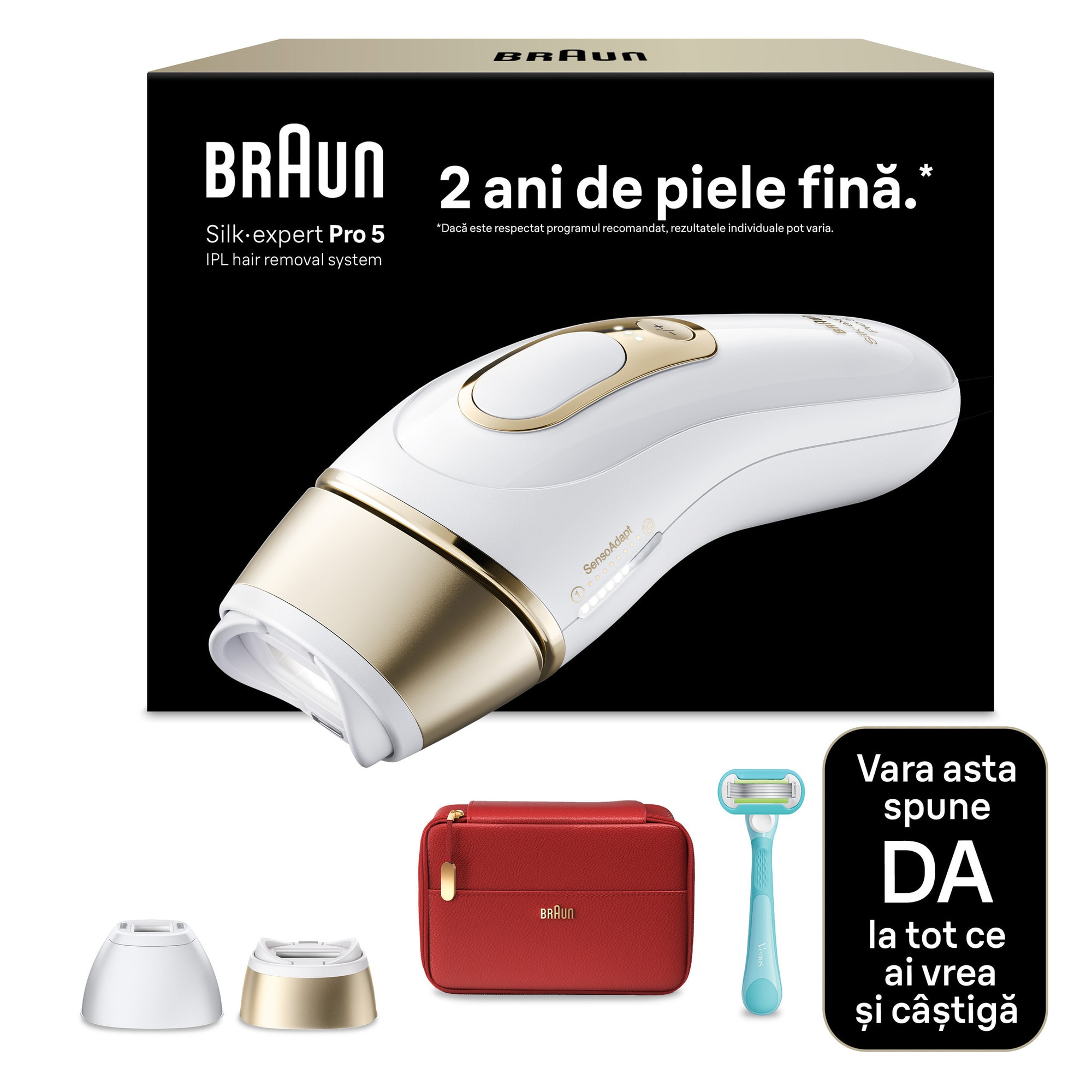 Epilator IPL Braun Silk-expert PRO 5 PL5210 Senzor automat