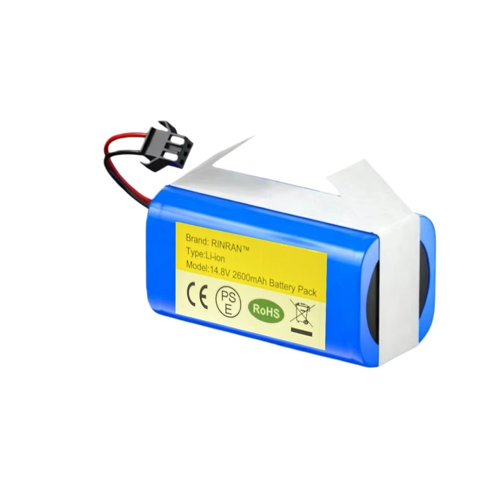 Baterie Li-ion 14.8V 2600mAh RINRAN pentru Robot Aspirator, Dimensiuni 70x37x37mm