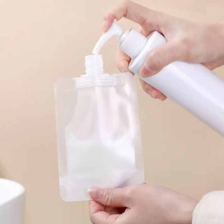 3 db folyékony adagoló tasak, 100ml, átlátszó, vízálló