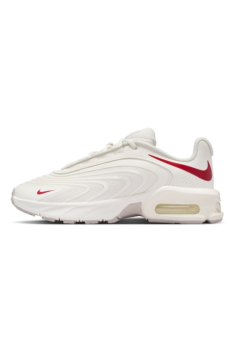 Nike, Air Max Fire műbőr és hálós anyagú sneaker, Piros, Törtfehér, 6