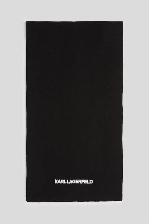 Sal negru dama Karl Lagerfeld, material moale, cu logo brodat