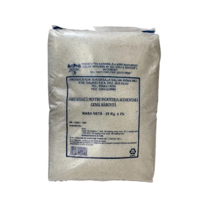 Sare Gema Marunta Iodata, 25 Kg, Salrom