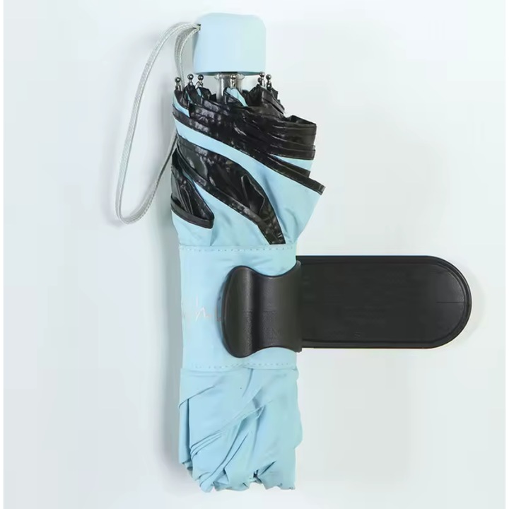 Стойка за чадър за кола, универсална, черна, със залепваща основа