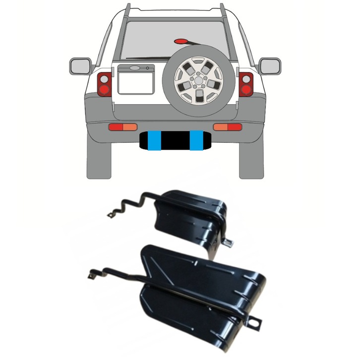 Cleme Rezervor Combustibil Pentru Land Rover Freelander 1997-2006 / Dreapta