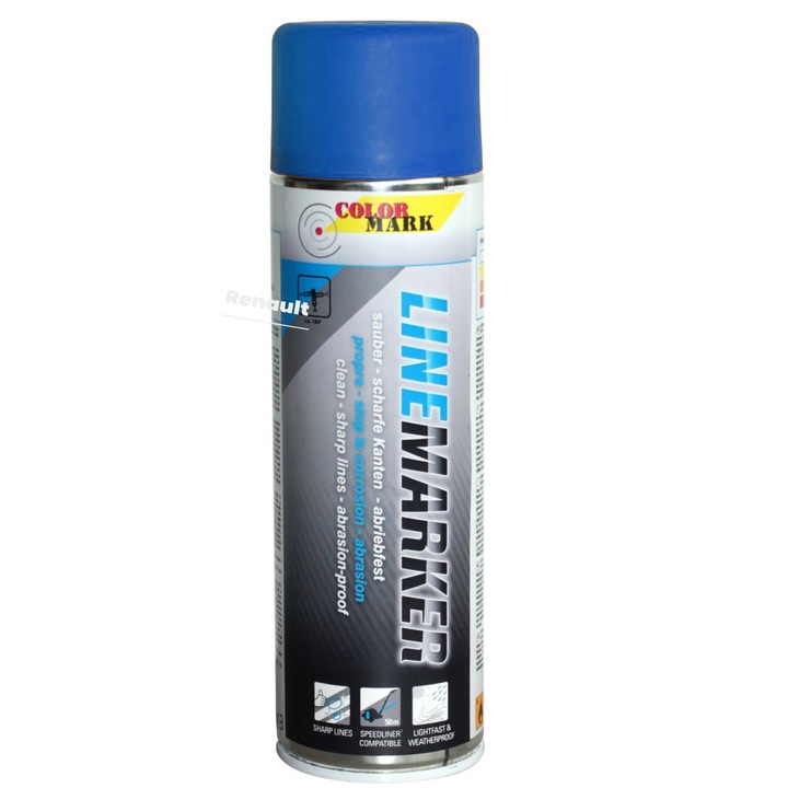 Szórófesték vonaljelöléshez, COLORMARK, kék, 500ml