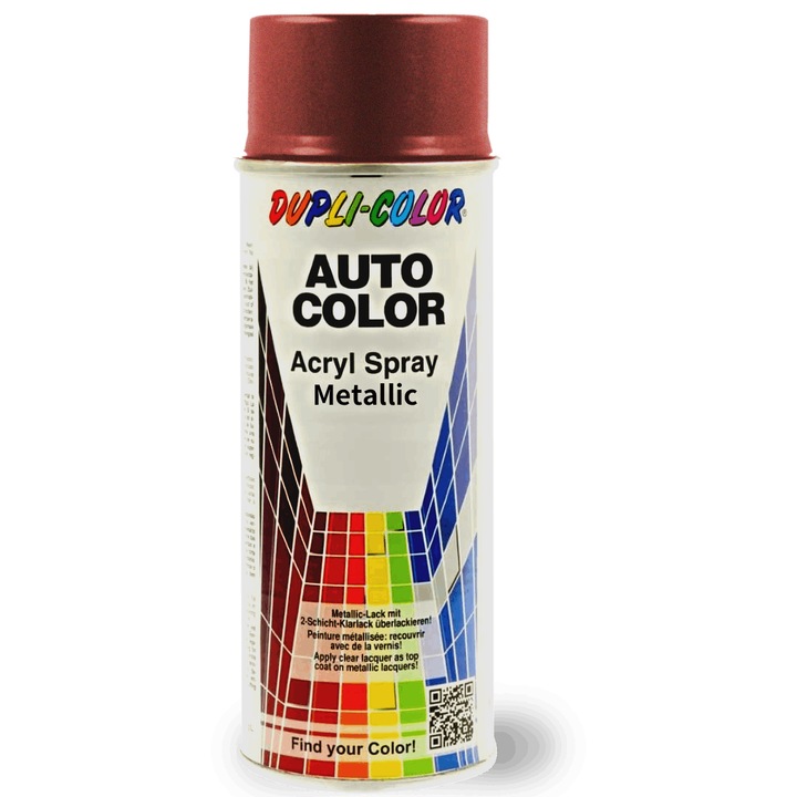 Dupli-Color 50-0038 autófesték spray, metálpiros, 400 ml, hibajavításhoz