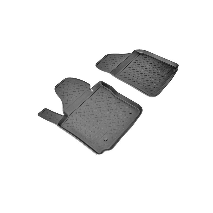 2 db gumiszőnyeg, tálca stílusú, kompatibilis Volkswagen Caddy III 2004-2015