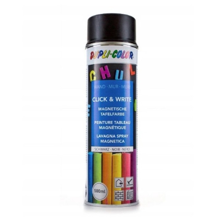 Mágneses festék spray, Dupli-Color, 500ml, karcálló, fekete