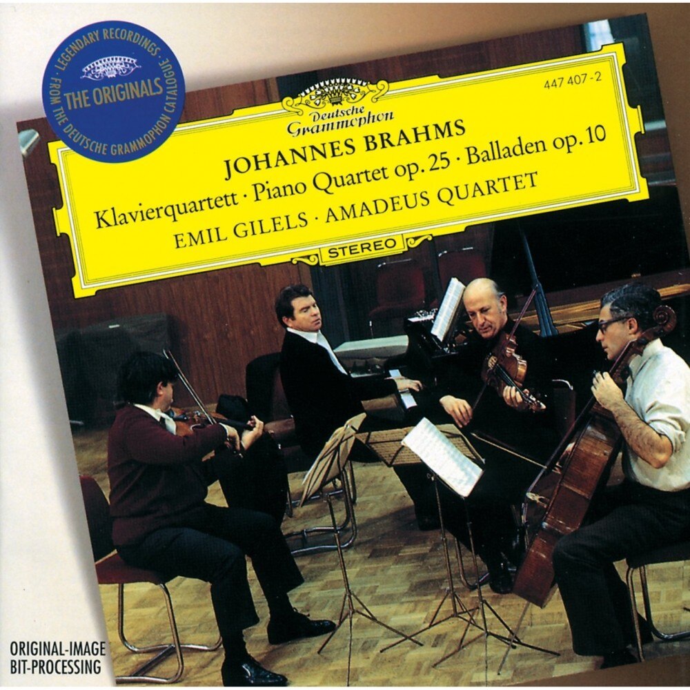 Emil Gilels, Norbert Brainin-Piano Quartet Op.25/Ballades Op.10-Johannes Brahms-CD