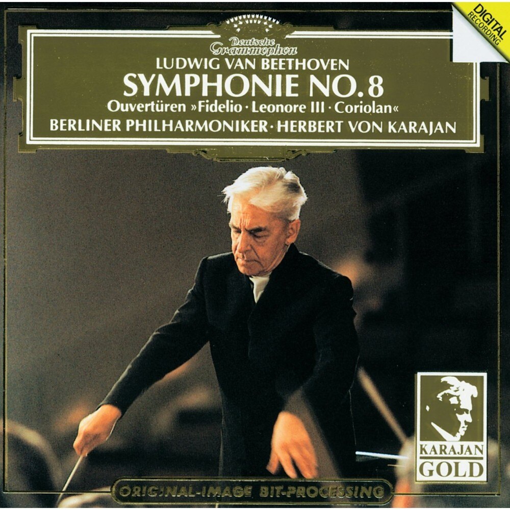 Herbert von Karajan-Symphony No. 8/Overtures: Fidelio, Leonore Iii, Coriolan-Ludwig Van Beethoven-CD