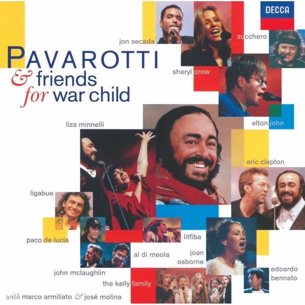 Luciano Pavarotti, Joan Osborne, Elton John, Zucchero, Sheryl Crow, Ligabue, Jon Secada, Kelly Family, Litfiba, Paco De Lucia-Pavarotti & Friends For War Child-Bach, Mozart, Lara, Chertoff-CD