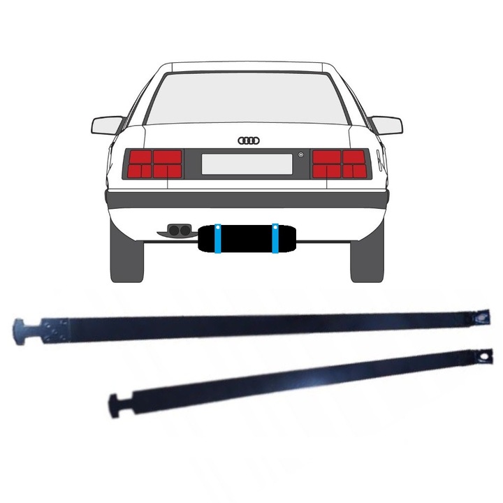 Cleme Rezervor Combustibil Pentru Audi 100 C3 1982-1990