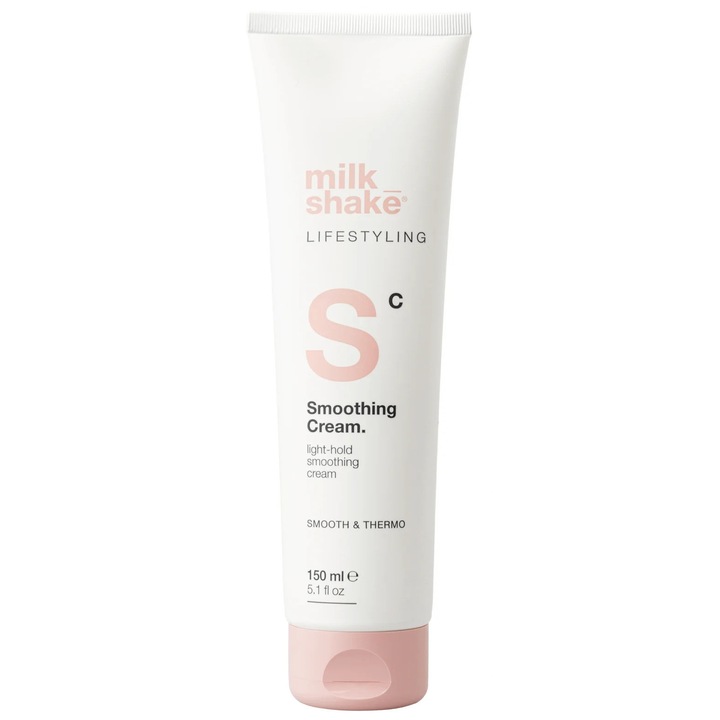 Crema pentru netezire, anti-frizz si protectie termica, Milk Shake Lifestyling Smoothing Cream, 150 ml